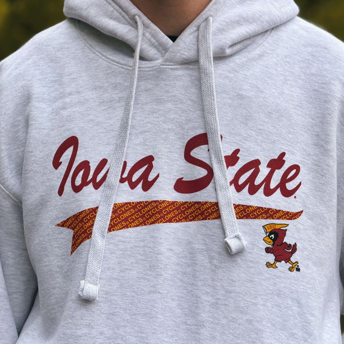 CI Sport Iowa State Pennant Cy Ash Gray Hooded Sweatshirt